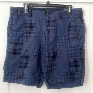 J Crew Patchwork Plaid Shorts, Size 32